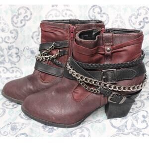 BKE‎ Sole Petra Harness Ankle Booties Boots Womens Size 8.5M